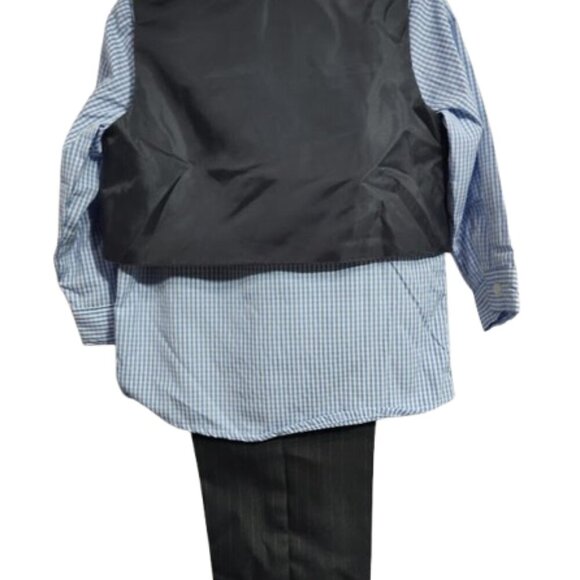 Andrew Fezza 3 Piece Vest, Shirt, Pinstripe Pant Suit Boys 24 Month NWT - Picture 4 of 10